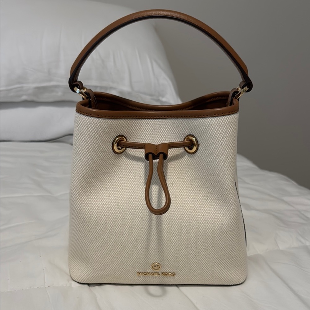 Michael Kors Cream and Tan Women's Bag